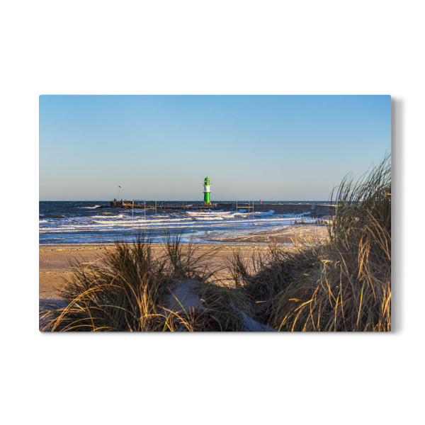 Galerie-Print "Düne, Strand und Mole" 75x50 cm artboxONE