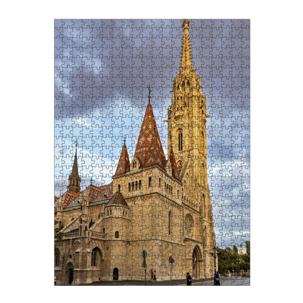 Puzzle Ravensburger "Matthiaskirche Budapest" artboxONE - Architektur - Budapest,Matthiaskirche,Burgpalast,Fischerbastei,Burgviertel,Altstadt,Kirche