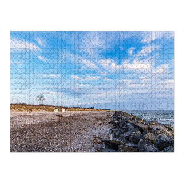 Puzzle Ravensburger "Strand auf der Insel Hiddensee" artboxONE - Natur,Reise,Reise / Strand und Meer