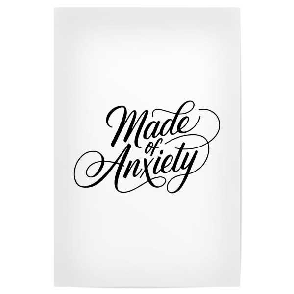 Poster 30x20 cm "Aus Angst gemacht" artboxONE - Typografie,Menschen
