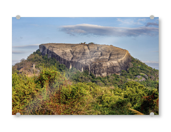 Acrylglasbild "Der Pidurangala Felsen" artboxONE - Reise / Asien - Sri lanka,Löwenfelsen,Sigiriya,Pidurangala felsen,Felsen,Landschaft,Natur