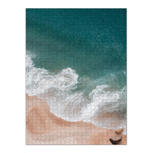 Puzzle Ravensburger "Strand-Tag" artboxONE - Natur,Reise,Reise / Strand und Meer - Strand,Meer,Reise,Ozean,Beach,Sandstrand,Stein - Bild strand