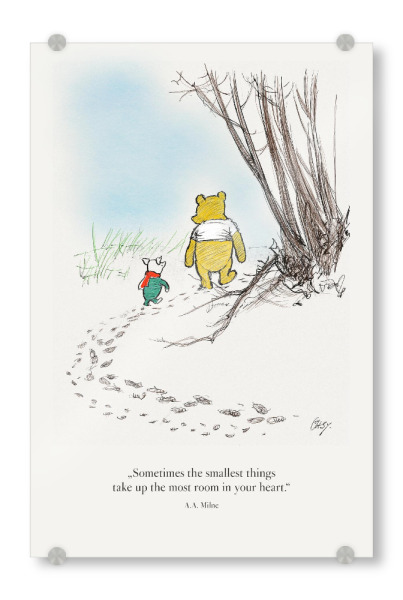 Acrylglasbild "Brummelbär und Ferkel - bunt" artboxONE - Für Kinder,Tiere