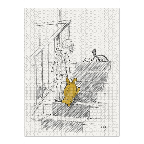 Puzzle Ravensburger "Christopher und Teddy - bunt" artboxONE - Für Kinder,Tiere