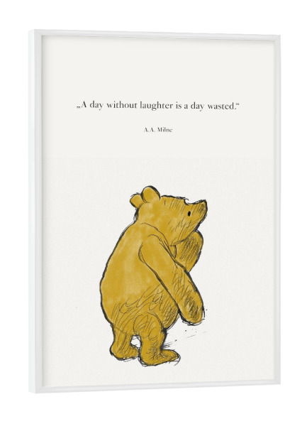 Poster mit weißem Rahmen "Brummelbär Skizze" artboxONE - Für Kinder,Tiere