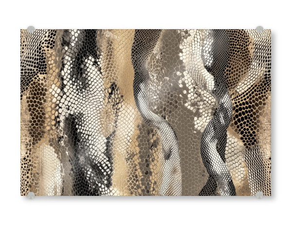 Acrylglasbild "Stylische Schlangenillustration" artboxONE - Natur,Tiere,Abstrakt