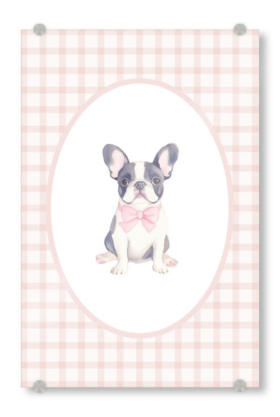 Acrylglasbild "Französische Bulldoggenkunst" artboxONE - Für Kinder,Tiere,Für Mama