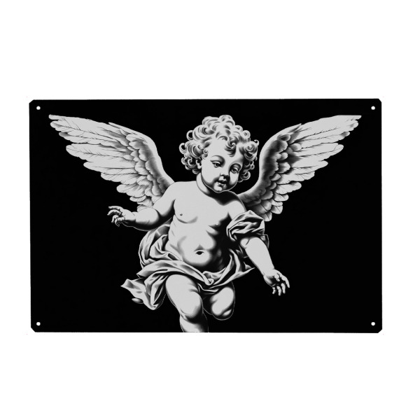 Metall Poster "Liebes Engel für Raffael" artboxONE - Natur,Menschen,Liebe