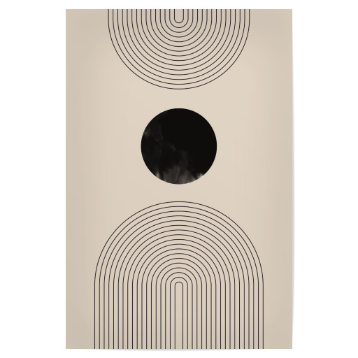 Minimalist beige schwarz