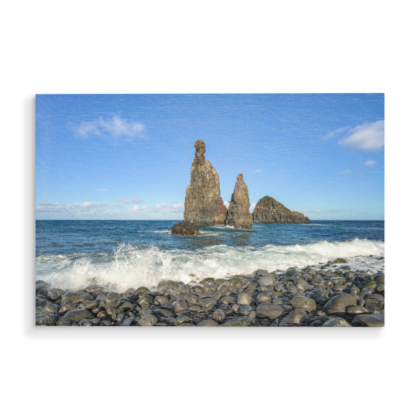 Holzbild "Madeira Praia da Ribeira da Janela" artboxONE - Natur,Reise,Reise / Strand und Meer