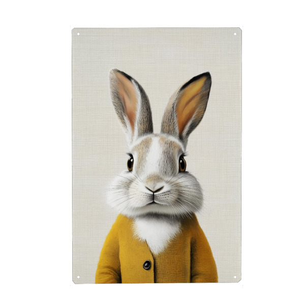 Holzbild "Sunny niedlicher Hase" artboxONE - Für Kinder,Tiere,Lustig