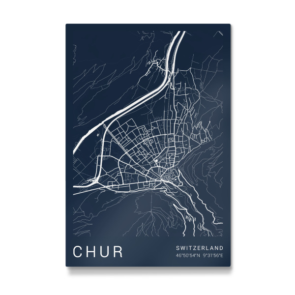 Galerie-Print "Chur City Plan" 30x20 cm artboxONE