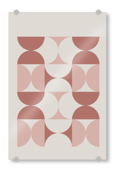 Acrylglasbild "Minimalist abstract pink" artboxONE - Abstrakt,Geometrie