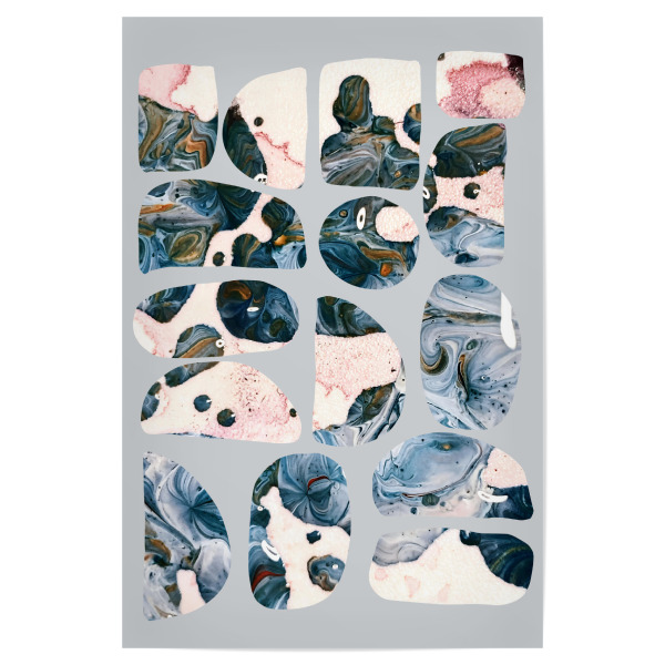 Poster 30x20 cm "Aufgeordnete Steine" artboxONE - Abstrakt