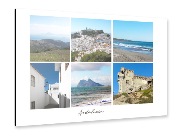 Alu-Dibond "Andalusia Collage" 75x50 cm artboxONE