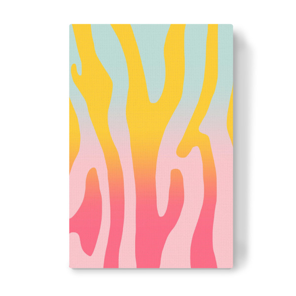 Leinwandbild "Zebra Festival" artboxONE - Tiere,Abstrakt,Festivals