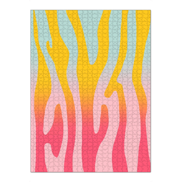 Puzzle Ravensburger "Zebra Festival" artboxONE - Tiere,Abstrakt,Festivals