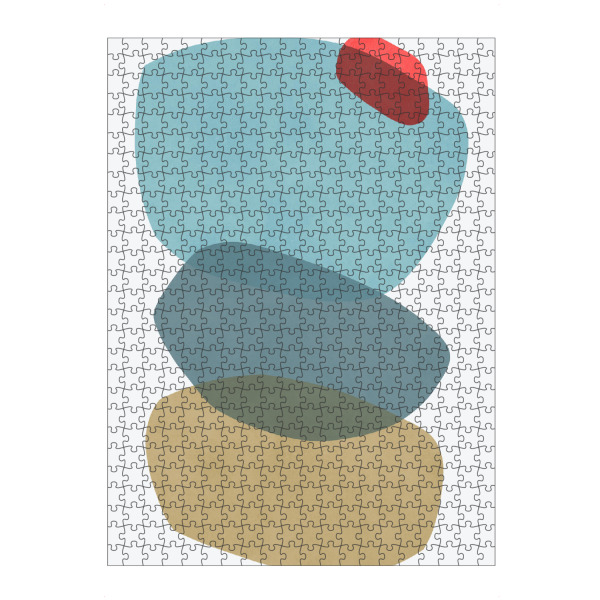 Puzzle Ravensburger "Pinselhubbalance" artboxONE - Abstrakt,Geometrie,Fashion