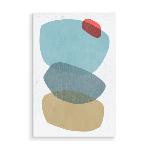 Holzbild "Pinselhubbalance" artboxONE - Abstrakt,Geometrie,Fashion