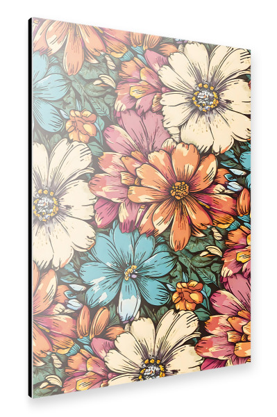 Alu-Dibond "Blumenkraftmuster" 30x20 cm artboxONE