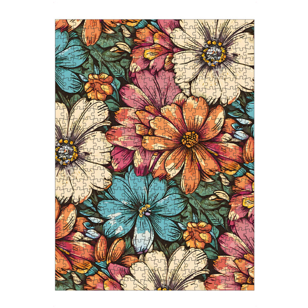 Puzzle Ravensburger "Blumenkraftmuster" artboxONE - Floral