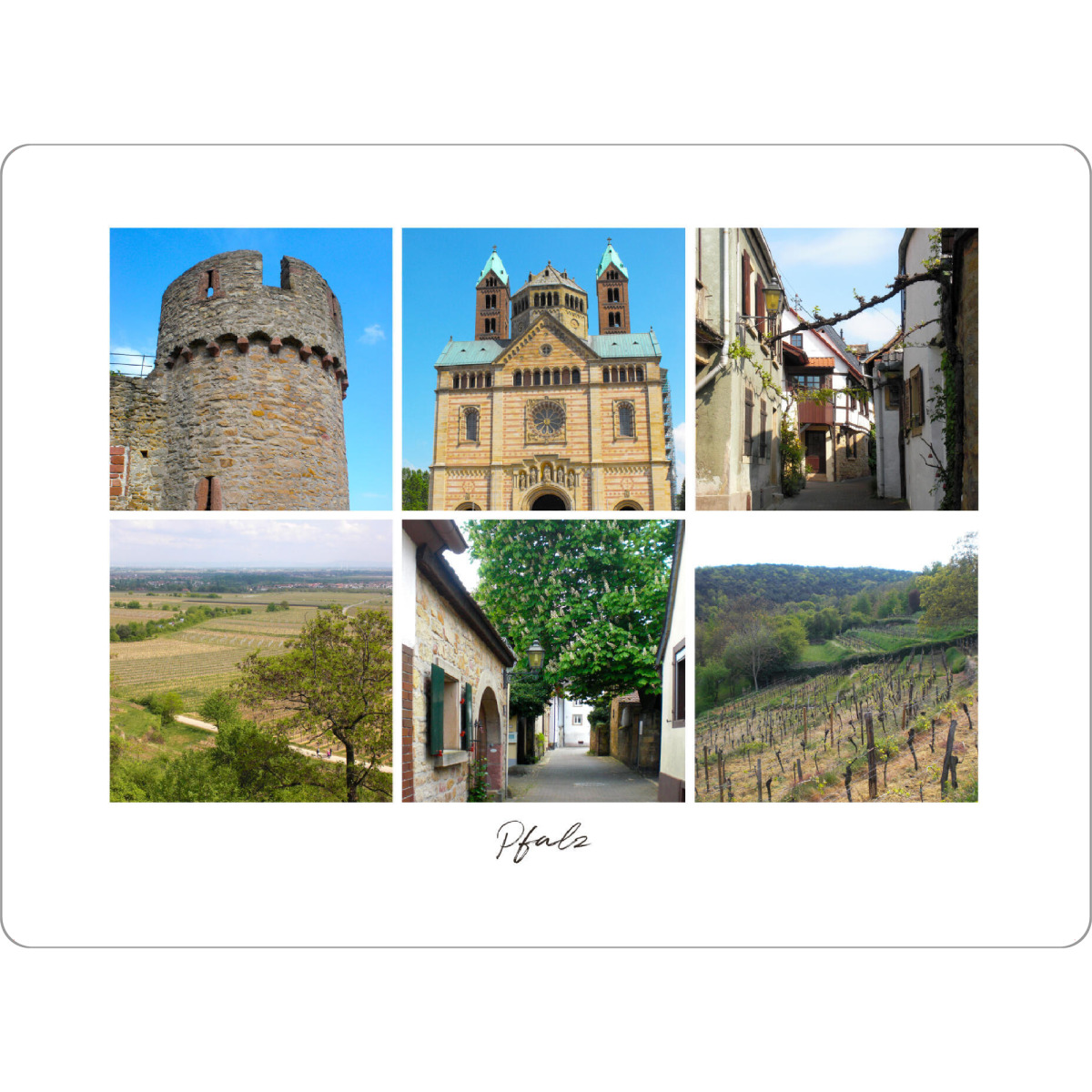 Tischset "Die Pfalz" artboxONE - Städte,Natur,Reise,Architektur,Reise / Länder