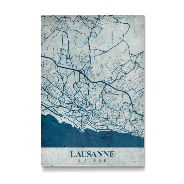 Galerie-Print "Vintage City Lausanne" 30x20 cm artboxONE