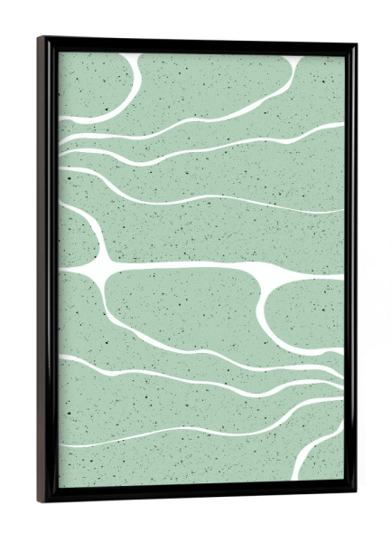 Poster mit schwarzem Rahmen "Harmonie Kunst" artboxONE - Abstrakt - Abstract,Speckles,Formen,Geometrisch,Eklektisch,Zufällig,Böhmisch,Minimal