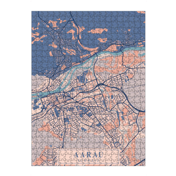 Puzzle Ravensburger "Aarau CityMap" artboxONE - Städte / Weitere,Kartografie