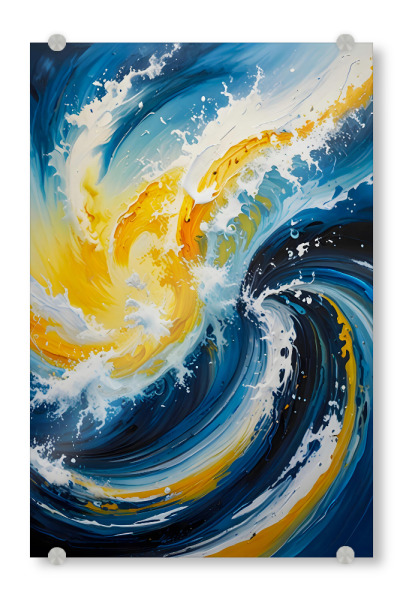 Acrylglasbild "Ozeanischer Wirbelwind" artboxONE - Abstrakt,Unterwasser