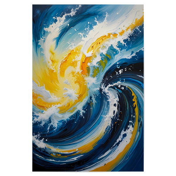 Poster 30x20 cm "Ozeanischer Wirbelwind" artboxONE - Abstrakt,Unterwasser