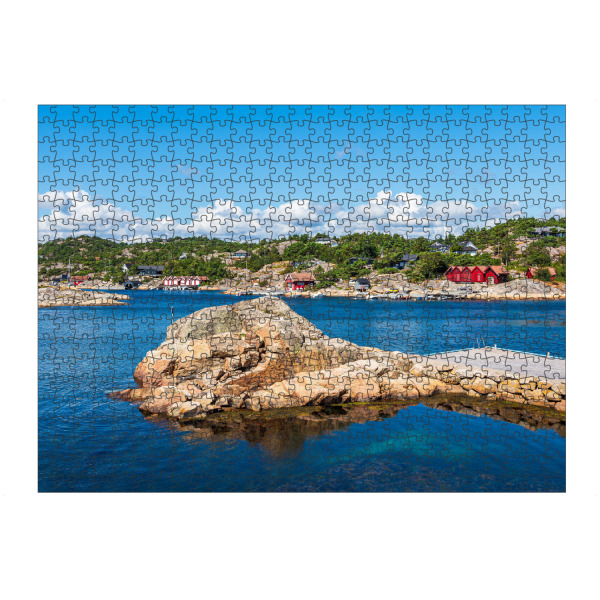 Puzzle Ravensburger "Halbinsel Helleviga und Felsen" artboxONE - Natur,Reise,Reise / Strand und Meer,Reise / Länder