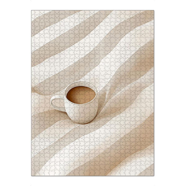 Puzzle Ravensburger "Guten Morgen Kaffee mit Streifen" artboxONE - Natur,Essen & Trinken,Liebe