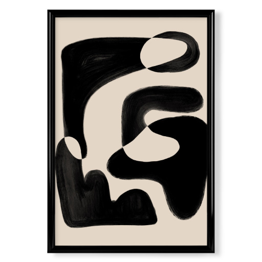 Abstrakter beige schwarz