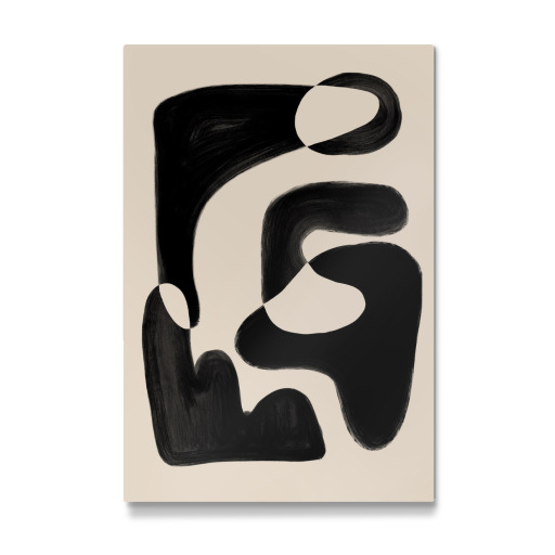 Abstrakter beige schwarz