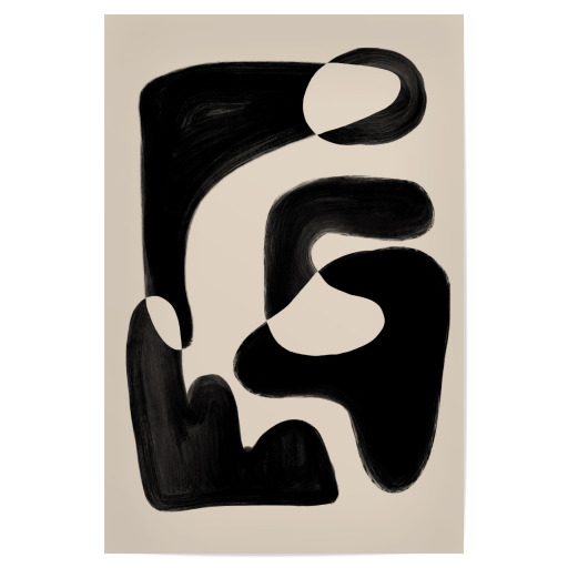 Abstrakter beige schwarz