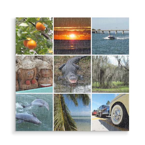 Holzbild "Florida Collage" artboxONE - Natur,Reise,Reise / Strand und Meer,Reise / Länder