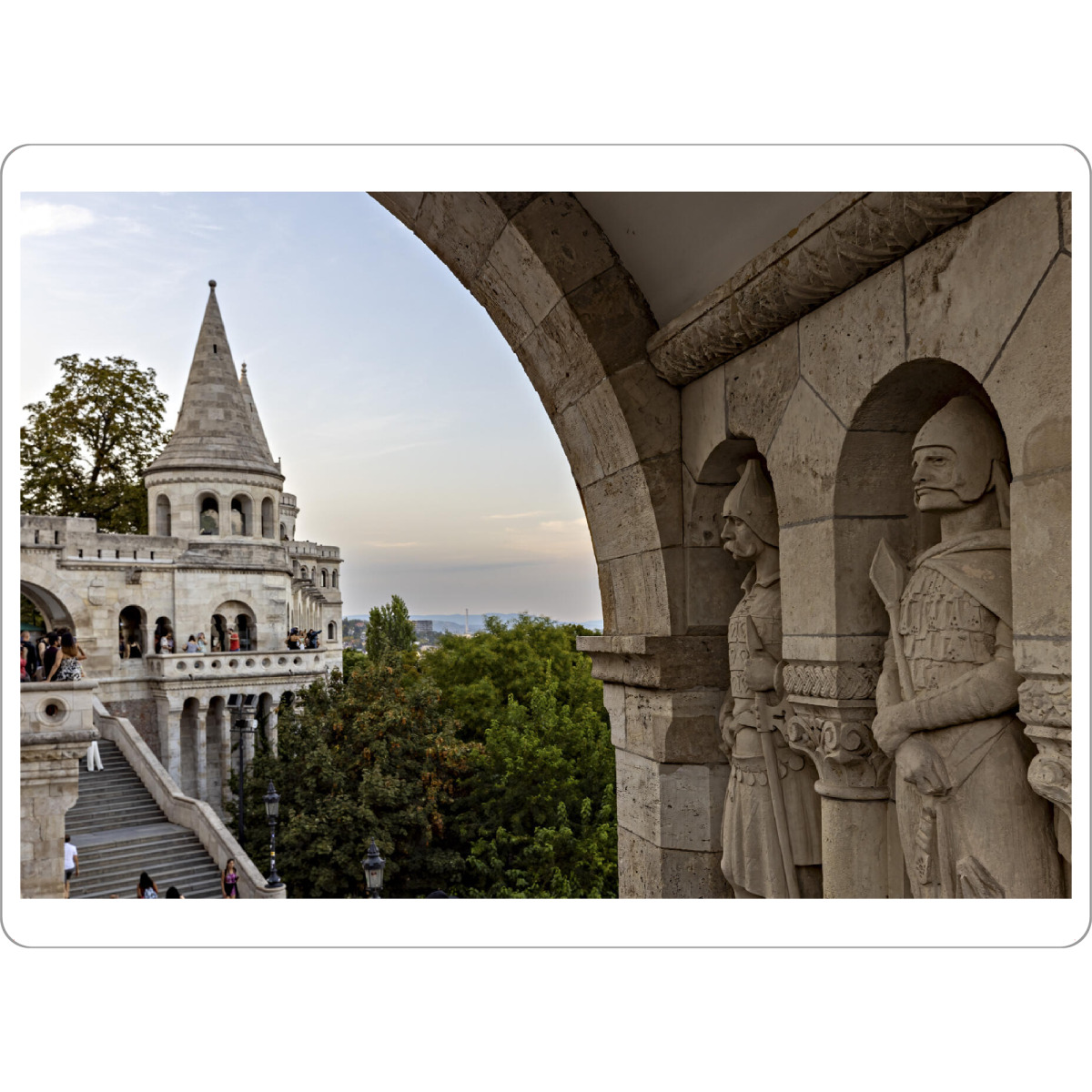 Tischset "Fischerbastei in Budapest" artboxONE - Architektur - Budapest,Ungarn,Fischerbastei,Turm,Donau,Altstadt,Burgpalast,Burgviertel