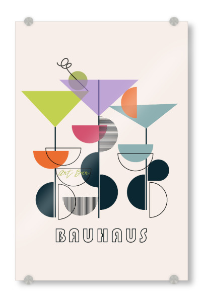 Acrylglasbild "Kunstbar" artboxONE - Abstrakt,Geometrie,Essen & Trinken / Alkohol
