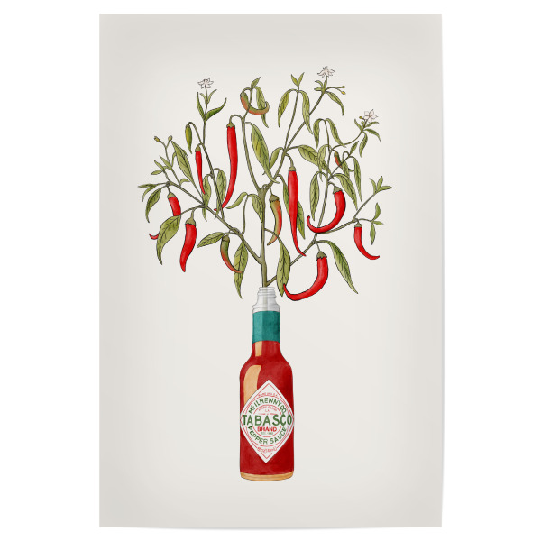 Poster "Heißer Baum" artboxONE - Essen & Trinken