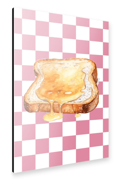 Alu-Dibond "Slice of toast" 30x20 cm artboxONE