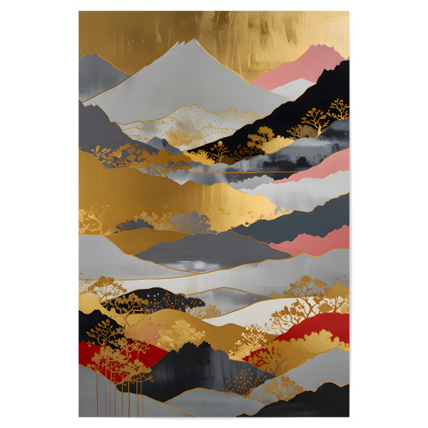 Poster 30x20 cm "Schimmernde japanische Landschaft" artboxONE - Natur