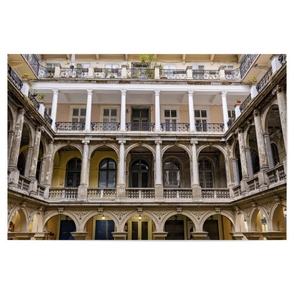 Poster 30x20 cm "Palerma Art Space Center" artboxONE - Architektur - Budapest,Ungarn,Altstadt,Hinterhof,Innenhof,Palermo art space