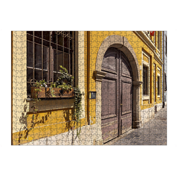 Puzzle Ravensburger "Das Historische Burgviertel" artboxONE - Architektur - Budapest,Altstadt,Burgviertel,Tür,Tor - Bild budapest