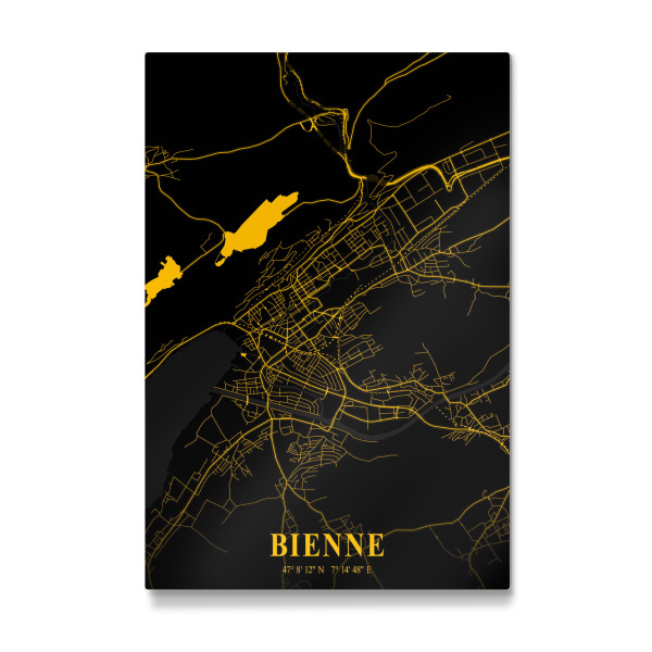 Galerie-Print "Biel Stadt Map" 30x20 cm artboxONE