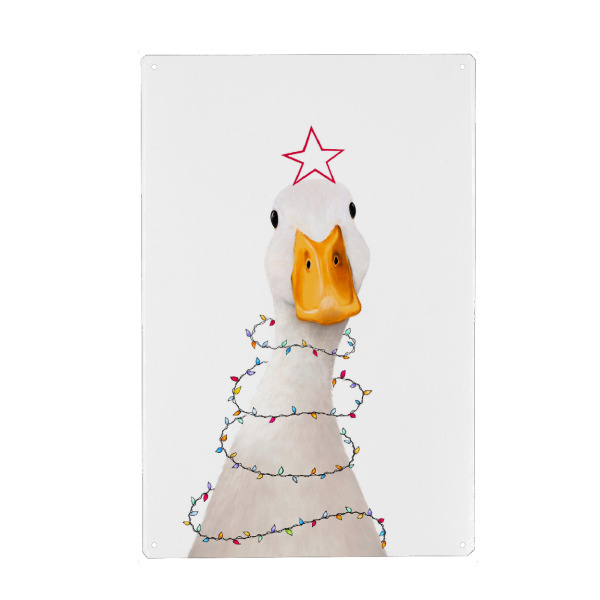 Metall Poster "Weihnachtsick" artboxONE - Für Kinder,Tiere,Weihnachten,Für Mama,Lustig