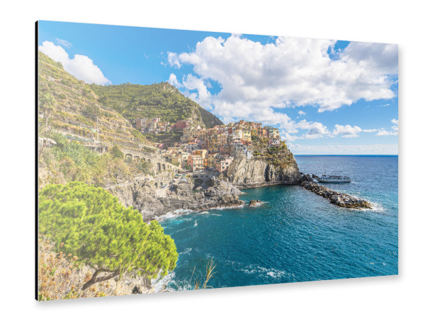 Alu-Dibond "Dorf Manarola in Italien" 75x50 cm artboxONE