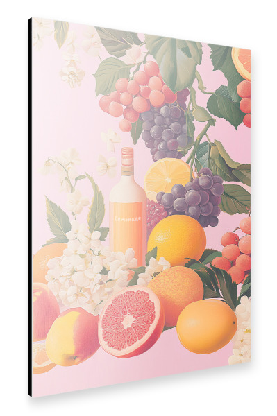 Alu-Dibond "Lemonade mit Sommer Früchten" 30x20 cm artboxONE