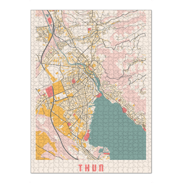 Puzzle Ravensburger "Thun Stadt" artboxONE - Städte / Weitere,Kartografie