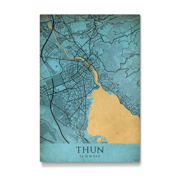 Galerie-Print "Vintage City Thun" 30x20 cm artboxONE